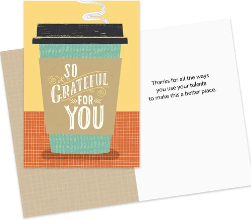 Vista 3 de Hallmark Business Bulk - Paquete de 10 tarjetas de agradecimiento surtidas para empleados (talentoso y apreciado), tarjetas de 5 x 7, mensajes
