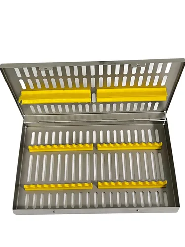 Vista 5 de ArtLab -Caja de casete de esterilización de instrumentos dentales (para 20 piezas) para organizador de instrumentos dentales y casetes