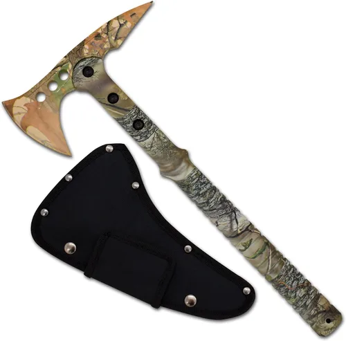 Vista 3 de Snake Eye Tactical Hacha de lanzamiento Tomahawk - Hacha táctica de lanzamiento con funda y hacha de lanzamiento de competencia (negro)