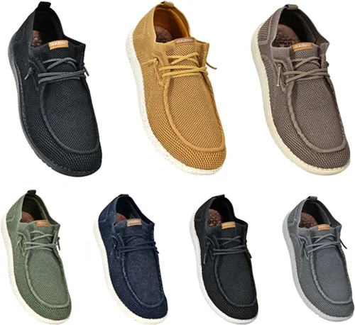 Vista 7 de 1TAZERO Zapatos casuales para hombre con plantillas de soporte de arco, mocasines para fascitis plantar