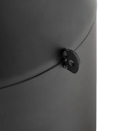 Vista 4 de Rubbermaid 9W33BLA Infinity receptáculo tradicional comercial para fumar, 4.1 galones, 39 pulgadas de alto, negro