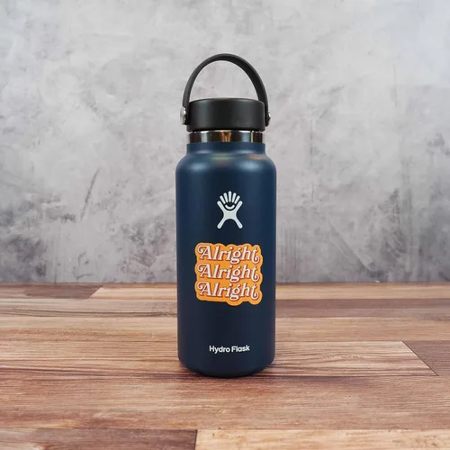 Vista 5 de Alright Alright Alright - Calcomanía con cita de película, divertidas calcomanías de Texas para Hydroflask, calcomanía de orgullo Lone Star TX