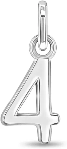 Vista 7 de In Season Jewelry 925 Sterling Silver Small Polished Numbers Charm For Little Girls Charm Bracelet 1-0 - Special Graduation Year Charm For Little