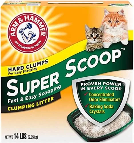 Vista 2 de Arm & Hammer Super Scoop - Arena aglutinante con aroma fresco, 14 libras