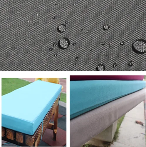 Vista 2 de Cojín de banco para exteriores e interiores, resistente al agua, para muebles de patio al aire libre, cojín para asiento de columpio, 2 pulgadas