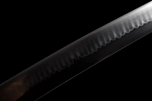 Vista 4 de JIHPEN sword, Katana de espiga completa de 41 pulgadas, espada samurai hecha a mano, auténtica espada japonesa T10 de arcilla plegada, espadas