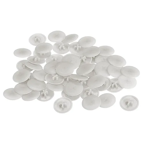 Vista 30 de HARFINGTON Tapas de rosca de plástico, 160 piezas, 11.5x3mm, cubierta de plástico para decoración de tornillos para tuerca de montaje de leva Beige