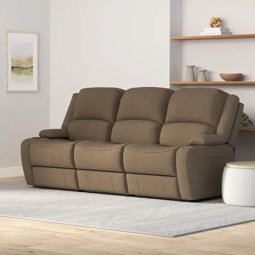Vista 2 de RecPro Charles Powered - Asiento reclinable de pared para caravana de 80 pulgadas, color avena