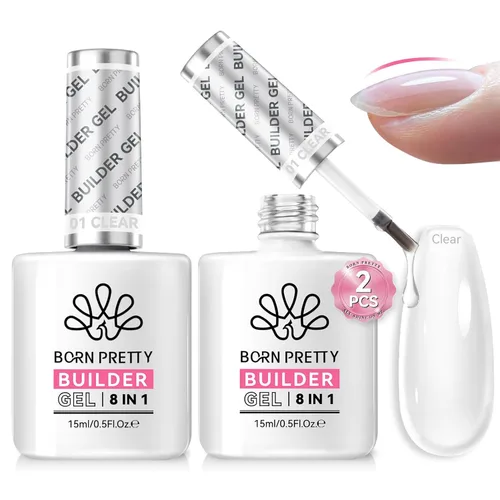 Vista 15 de Born Pretty Juego de Base y Capa Superior de 2 Piezas, Capa Superior de Alto Brillo, Gel Base para Uñas de Larga Duración con Acabado Brillante