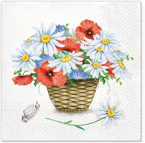 Vista 21 de Servilletas de papel de flores de primavera y verano, tamaño almuerzo, desechable, 20 unidades, 13 x 13 pulgadas (desplegadas) (Bird of Paradise)