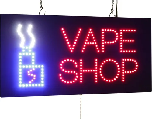 Vista 7 de Señal de tienda Vape, 23.6x11.8 in, 23.6x11.8 in, TOPKING, LED, Neón, Florescente, Señalización, Letrero, Exhibición, Cartelera, Pantalla, Gran