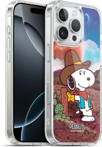 Vista 49 de Head Case Designs Funda de gel con licencia oficial de Peanuts Nebula Cactus Needles Snoopy Space Cowboy [protección de grado militar] compatible