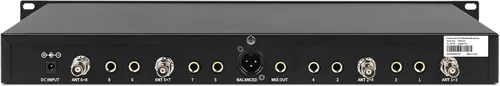 Vista 8 de XTUGA Sistema de micrófono inalámbrico YT8, UHF 8 canales cuello de cisne inalámbrico sistema de micrófono, micrófonos de conferencia de escritorio