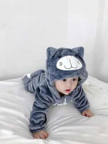 Vista 2 de Tonwhar - Enterizo para bebé diseño de gato