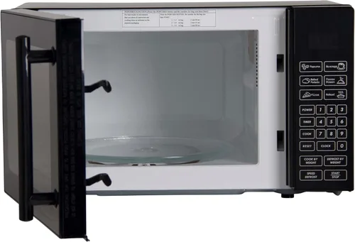 Vista 4 de Avanti MT81K1BH Horno microondas compacto de 700 vatios con 6 ajustes de cocción preestablecidos, descongelación de velocidad, panel de control