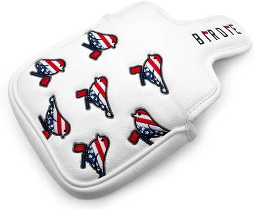 Vista 18 de Cubiertas para cabeza de golf, cubierta para driver, cubierta para madera 3, cubiertas para cabeza de híbrido, bordado, bandera estadounidense