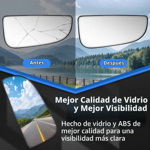 Vista 5 de Espejo lateral de pasajero de repuesto para Dodge Ram 1500 2500 3500 4500 5500 2009 2010 2011 2012 2013 2014 2015 2016 2017 2018 2019 2020 - Derecho
