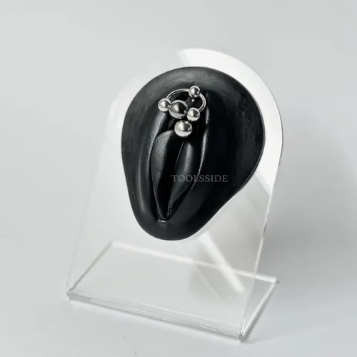 Vista 3 de Piercing de capucha para piercing genital Vch Piercing Vertical 0.49 oz Piercing de capucha para mujer Vch Jewelry Vertical Hood, Metal, Hematita
