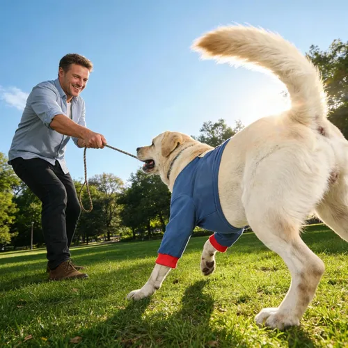 Vista 2 de Coderas ajustables para perro, protección suave y lavable para las piernas, heridas antilamidas con correa segura, rodillera