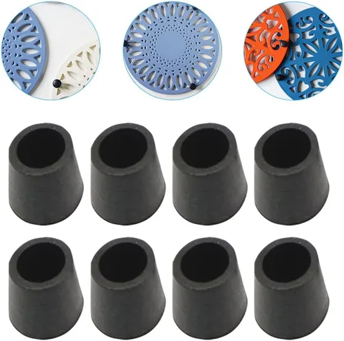 Vista 9 de UPKOCH 8 pinzas de goma para salvamanteles, almohadillas de repuesto, almohadillas de cocina, tapas de patas de goma para salvamanteles de metal