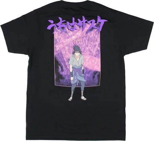 Vista 3 de Seven Times Six Naruto Shippuden Naruto Against 9-Tail Beast Kurama Anime Camiseta para hombre