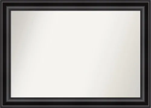 Vista 309 de Amanti Art Espejo personalizado, espejo de baño negro puente, espejo de pared o espejo de tocador de baño sobre el fregadero (26 x 26 pulgadas)