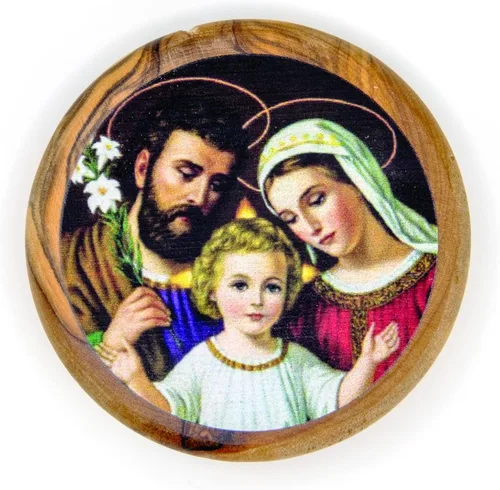Vista 8 de Arcángel San Miguel, icono católico imán para nevera, madera de olivo, religiosa inspiradora religiosa, imanes de fe de Israel, hogar, cocina