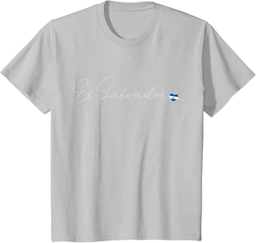Vista 29 de Camiseta Simple Love El Salvadoreño con diseño de corazón en El Salvador