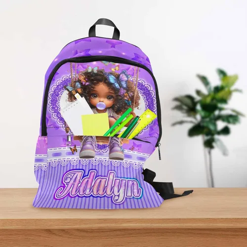 Vista 76 de Texto personalizado Elefante desgaste gafas mochila mochila mochila casual Daypack bolsa para mamá niñas, color86-4, Mochilas Daypack
