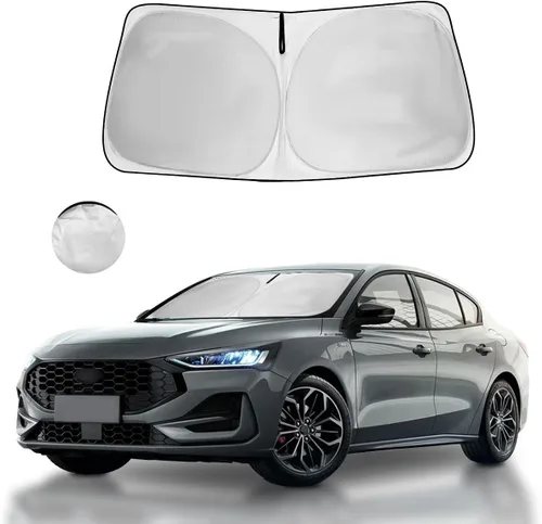 Vista 55 de Parasol para parabrisas, 4 capas, parasol para ventana delantera, bloquea los rayos UV, mantiene el automóvil más fresco
