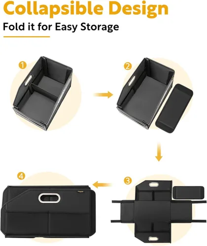 Vista 8 de Organizador de asiento de automóvil, organizador de asiento delantero, organizador plegable para automóvil y almacenamiento para asiento trasero