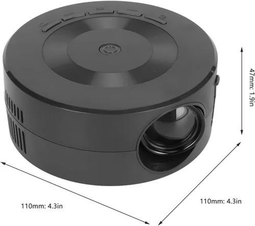 Vista 7 de Mini proyector, 1080p portátil pequeño proyector de video proyector de cine en casa LED proyector de película con la misma función de pantalla
