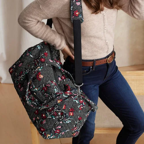 Vista 7 de Vera Bradley Bolsa de viaje mediana de algodón para mujer
