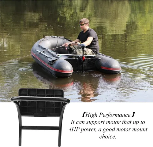 Vista 5 de Kit de montaje de motor para barcos inflables, PVC inflable de barco de 42.3 onzas, motor de kayak, soporte de barco inflable, raqueta de montaje