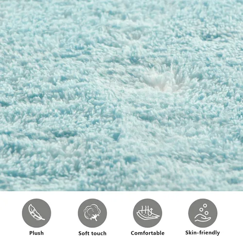 Vista 7 de Alfombra de baño con diseño de águila con bandera americana de 39 x 20 pulgadas, alfombra de baño lanuda suave y absorbente, antideslizante, lavable