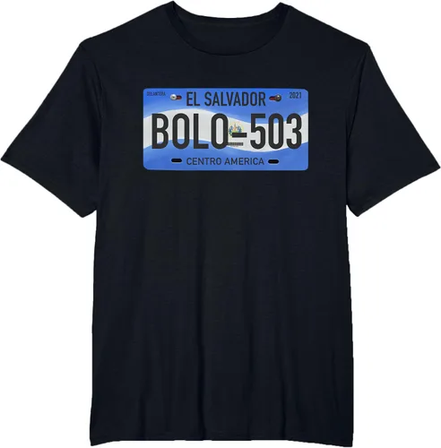Vista 12 de Camiseta con frases típicas de El Salvador pupusas, Negro, S