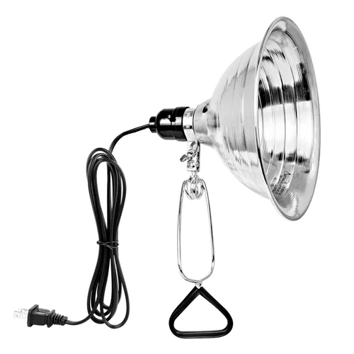 Vista 12 de Simple Deluxe Enchufe de luz de abrazadera con reflector de aluminio de 5.5 pulgadas, apto para lámpara de máximo 60 vatios (sin bombilla incluida)