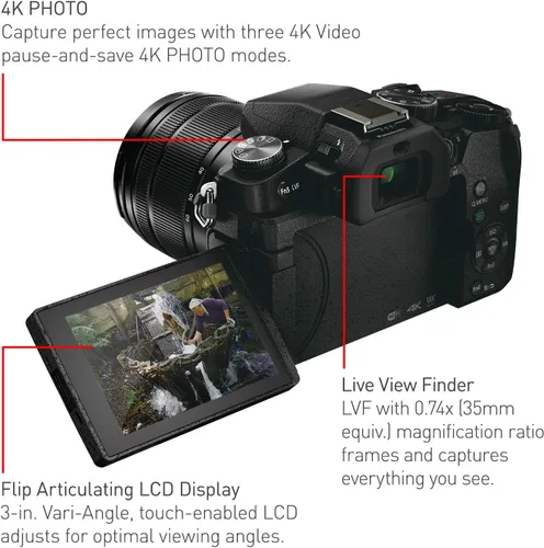 Vista 17 de Cámara Panasonic Lumix DMC-G85KBODY de lentes intercambiables, sin espejo, 4K, cuerpo solamente, 16 megapíxeles, negro 16 Megapixel Mirrorless, 5