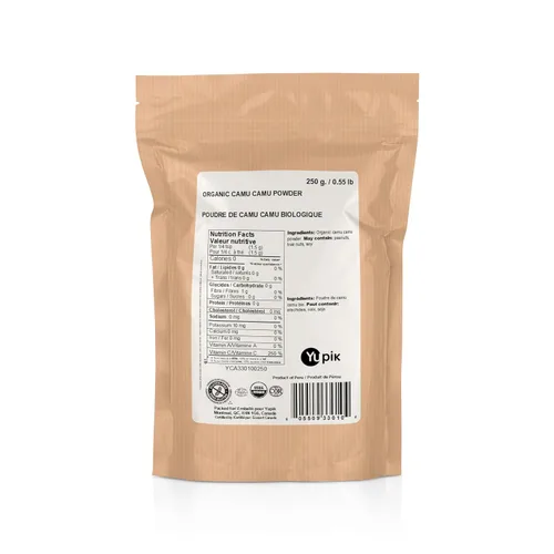 Vista 4 de Yupik Camu Camu Camu orgánico en polvo de 8.8 onzas, certificado USDA, sin OMG, vegano, sin gluten, kosher, súper alimento picante y afrutado