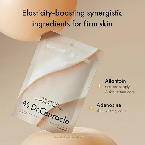 Vista 3 de leegeehaam Dr.Ceuracle Expert - Máscara de modelado reafirmante de colágeno, máscara facial de gelatina para piel brillante de cristal, spa casero
