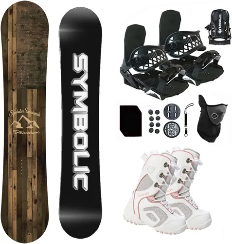 Vista 7 de Symbolic Freedom - Paquete de snowboard y fijaciones y botas para mujer