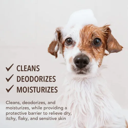Vista 2 de Sergeant's Fur-So-Fresh - Champú de avena para el aseo de perros, 18 onzas Ideal para pieles sensibles, aroma a leche y miel, producto de baño