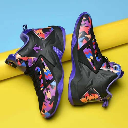 Vista 2 de Ucilxi Nuevos zapatos de baloncesto de moda tejida voladora