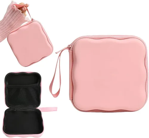 Vista 11 de Funda de almacenamiento para cargador, diseño de ondas, protector de cargador de viaje, organizador de cables para auriculares, caja
