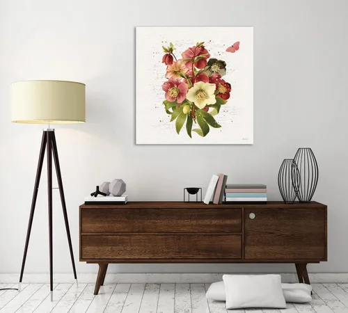 Vista 5 de Jaxson Rea "Vintage Petals V Gallery Wrapped Canvas by Katie Pertiet, 12" x 12