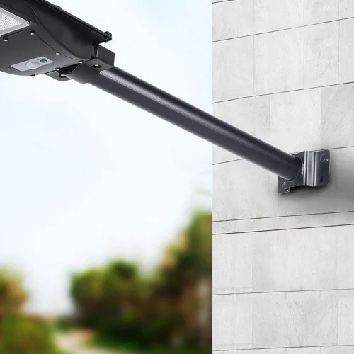 Vista 6 de CHICIRIS Poste para luz solar de calle, 19.7 in/20 pulgadas, soporte de lámpara de poste para luces de calle al aire libre, soporte de soporte