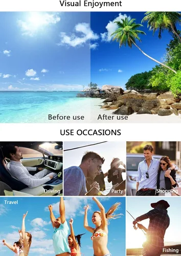 Vista 6 de Ziwanule Polarized Sunglasses for MenWomen Metal Mens Aviator Sunglasses Driving Sun Glasses