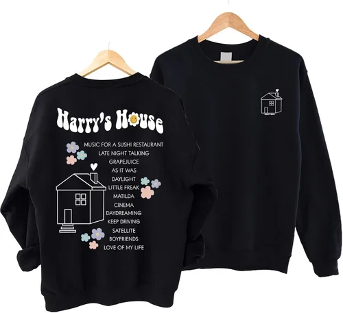 Vista 4 de BluePrints Sudadera Harry Tracklist Suéter de Harry de 2 caras inspirado en lotes Estilo 1