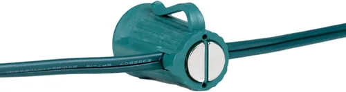 Vista 3 de Novelty Lights Carrete de luz C9, cuerda magnética de Navidad para exteriores, cable verde, espacio de 6 pulgadas, para superficies de acero