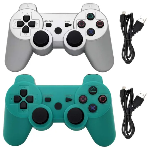 Vista 32 de Ceozon PS3 Controller Wireless 2 Pack Gamepad Compatible for PS3 Remote Joystick with Charging Cables Black and Black
